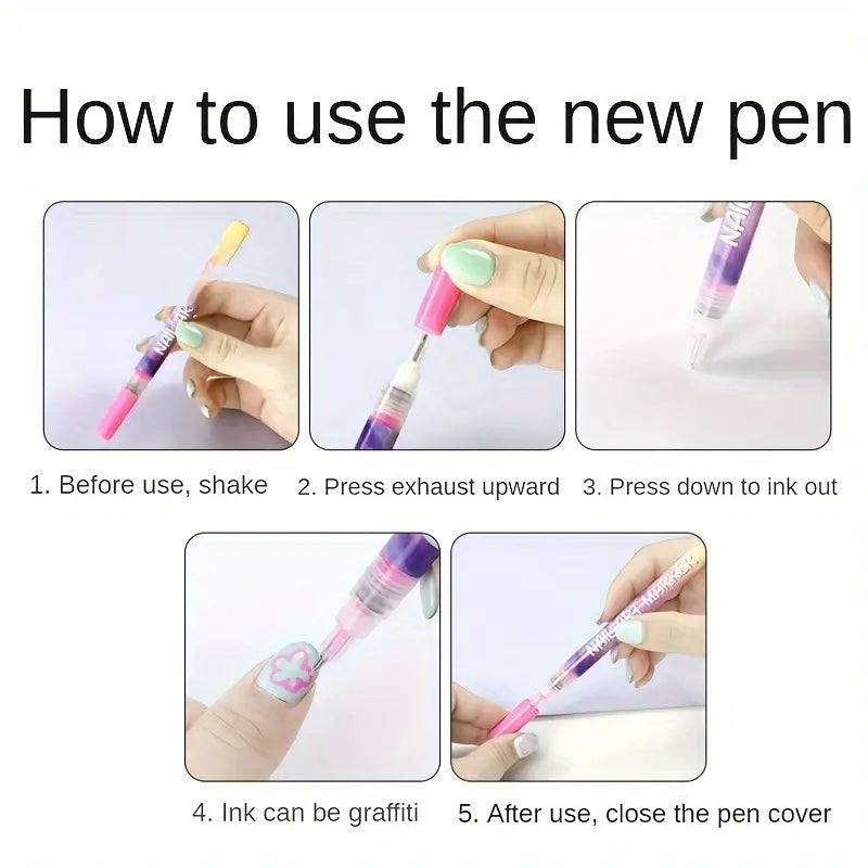 MagicMani™ Nail Art Pen Set - Quick-Dry, Mess-Free Creativity for Kids Blumi Baby